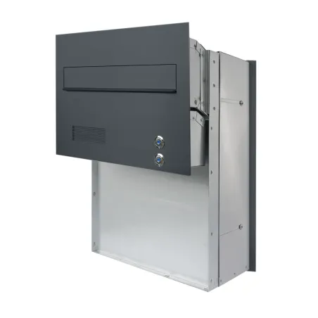 Mała skrzynka na listy z domofonem analogowym i dwoma przyciskami SMDAM 2P