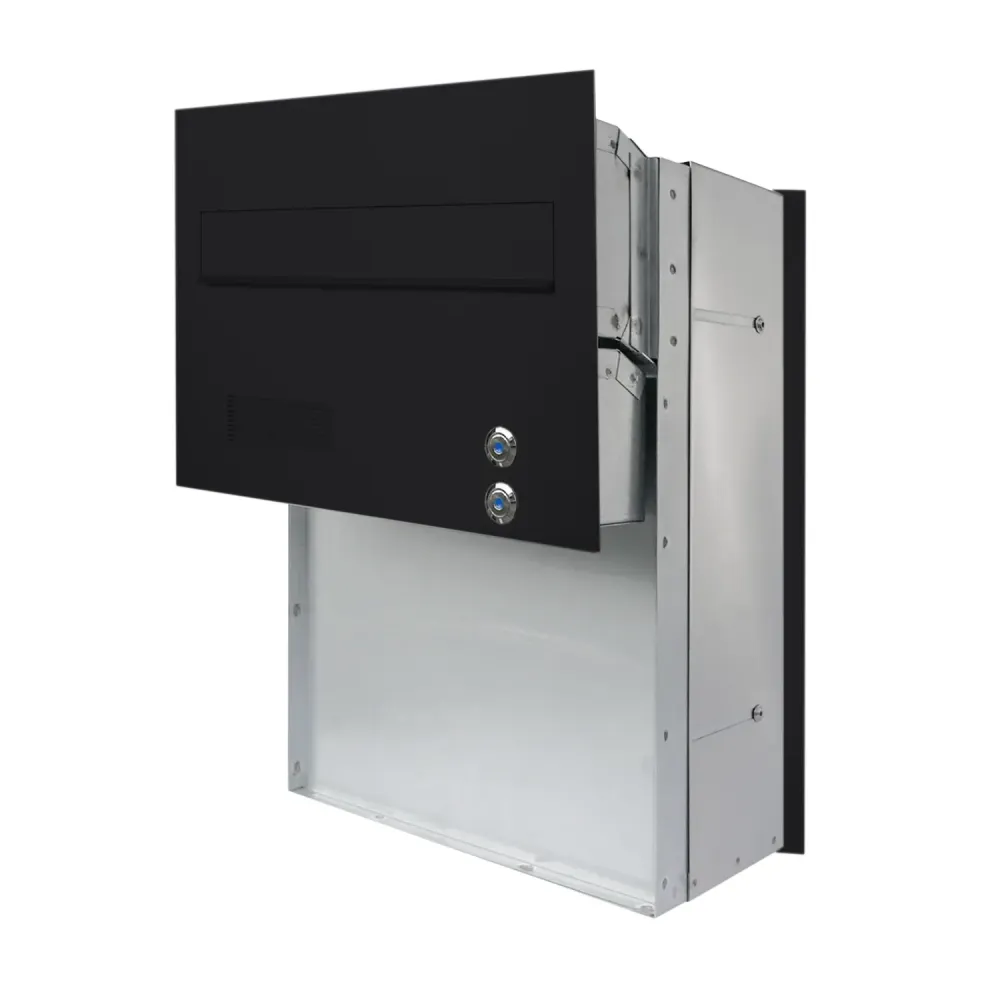 Mała skrzynka na listy z domofonem analogowym i dwoma przyciskami SMDAM 2P