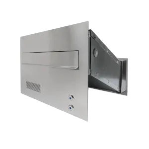 Duża skrzynka na listy z domofonem analogowym i dwoma przyciskami SDDAM 2P