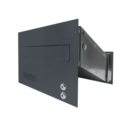 Duża skrzynka na listy z domofonem analogowym i dwoma przyciskami SDDAM 2P