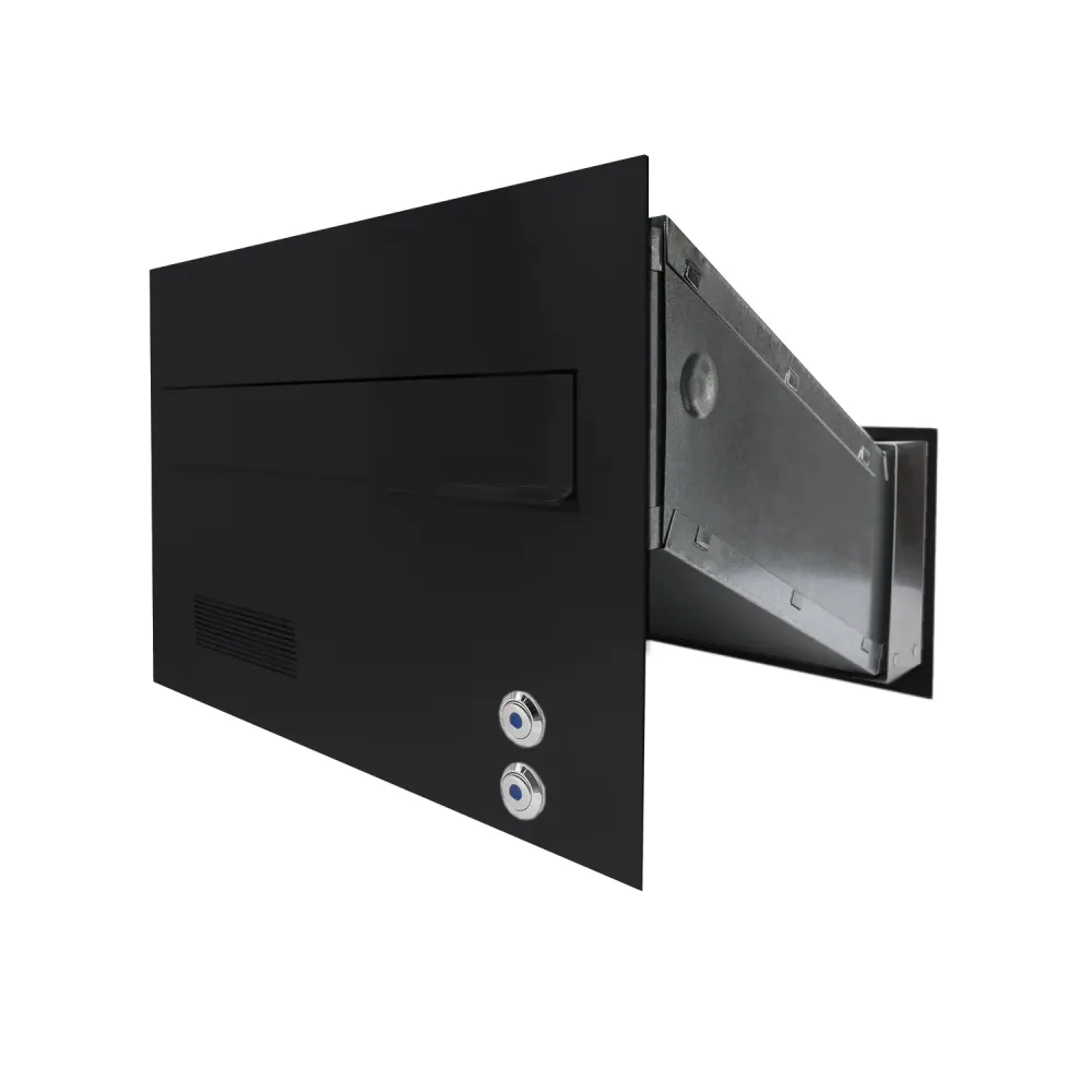 Duża skrzynka na listy z domofonem analogowym i dwoma przyciskami SDDAM 2P