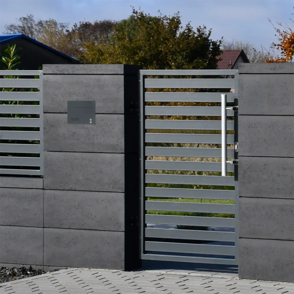 Duża skrzynka na listy z domofonem analogowym i dwoma przyciskami SDDAM 2P