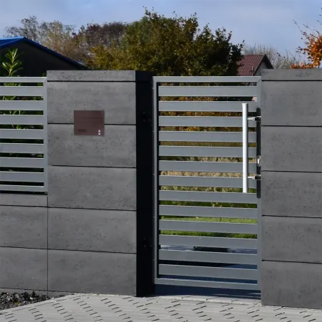 Duża skrzynka na listy z domofonem analogowym i dwoma przyciskami SDDAM 2P