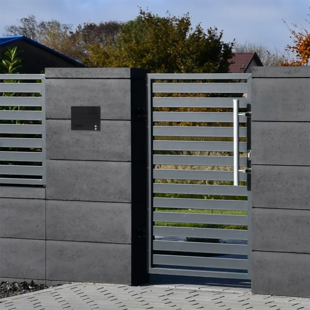 Duża skrzynka na listy z domofonem analogowym i dwoma przyciskami SDDAM 2P