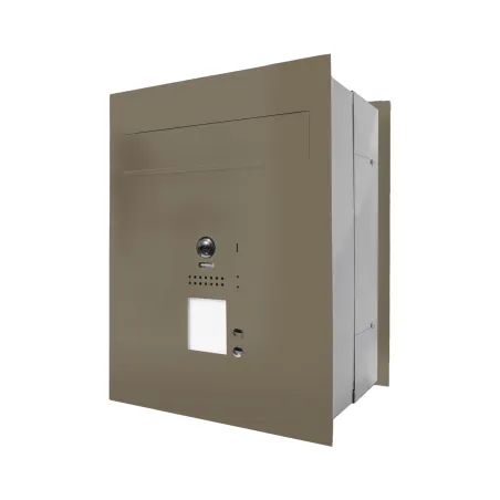 Mała skrzynka na listy z wideodomofonem, czytnikiem RFID i dwoma przyciskami SMVM DUO 2P