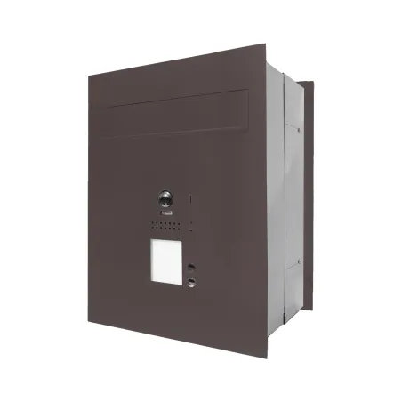 Mała skrzynka na listy z wideodomofonem, czytnikiem RFID i dwoma przyciskami SMVM DUO 2P