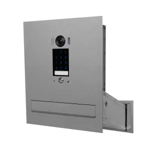 Duża skrzynka na listy z wideodomofonem i klawiaturą dotykową SDVM DUO