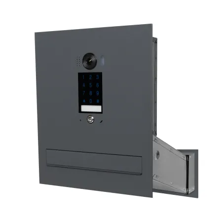 Duża skrzynka na listy z wideodomofonem i klawiaturą dotykową SDVM DUO