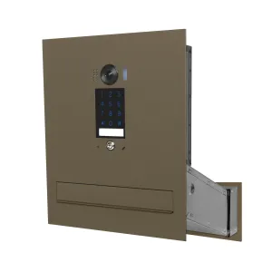 Duża skrzynka na listy z wideodomofonem i klawiaturą dotykową SDVM DUO