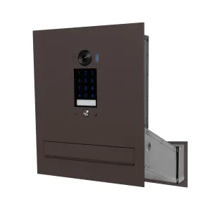 Duża skrzynka na listy z wideodomofonem i klawiaturą dotykową SDVM DUO