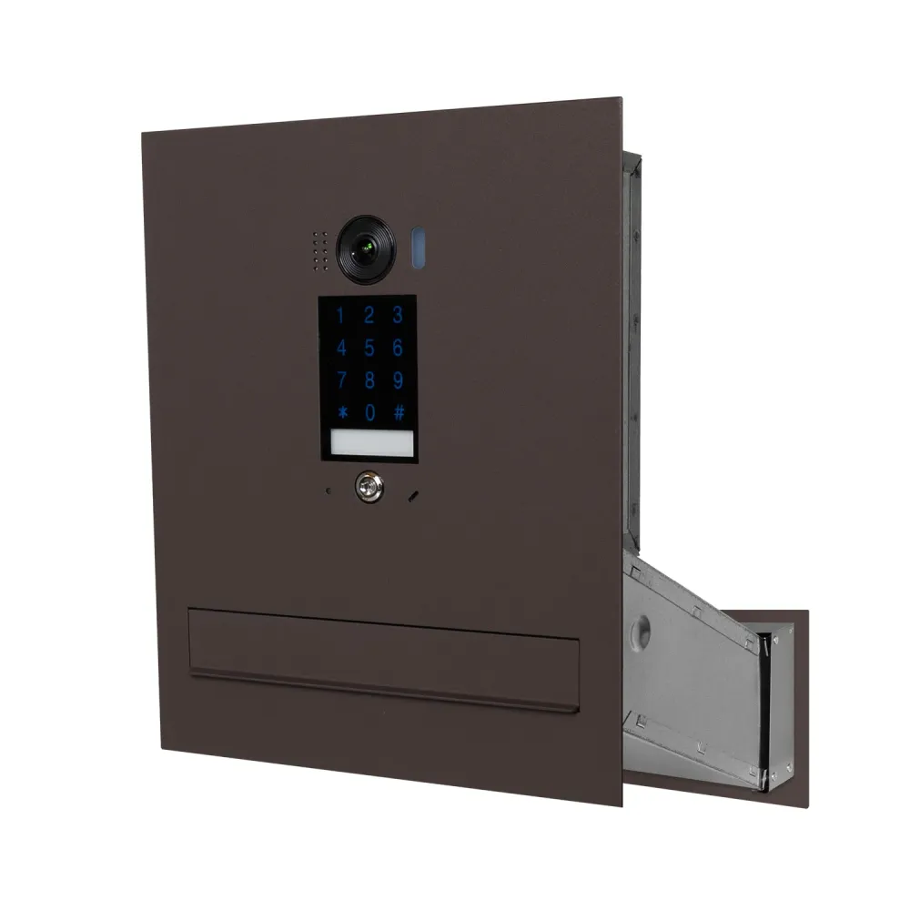 Duża skrzynka na listy z wideodomofonem i klawiaturą dotykową SDVM DUO