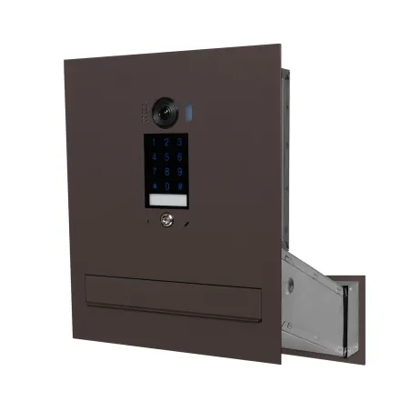 Duża skrzynka na listy z wideodomofonem i klawiaturą dotykową SDVM DUO