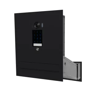 Duża skrzynka na listy z wideodomofonem i klawiaturą dotykową SDVM DUO