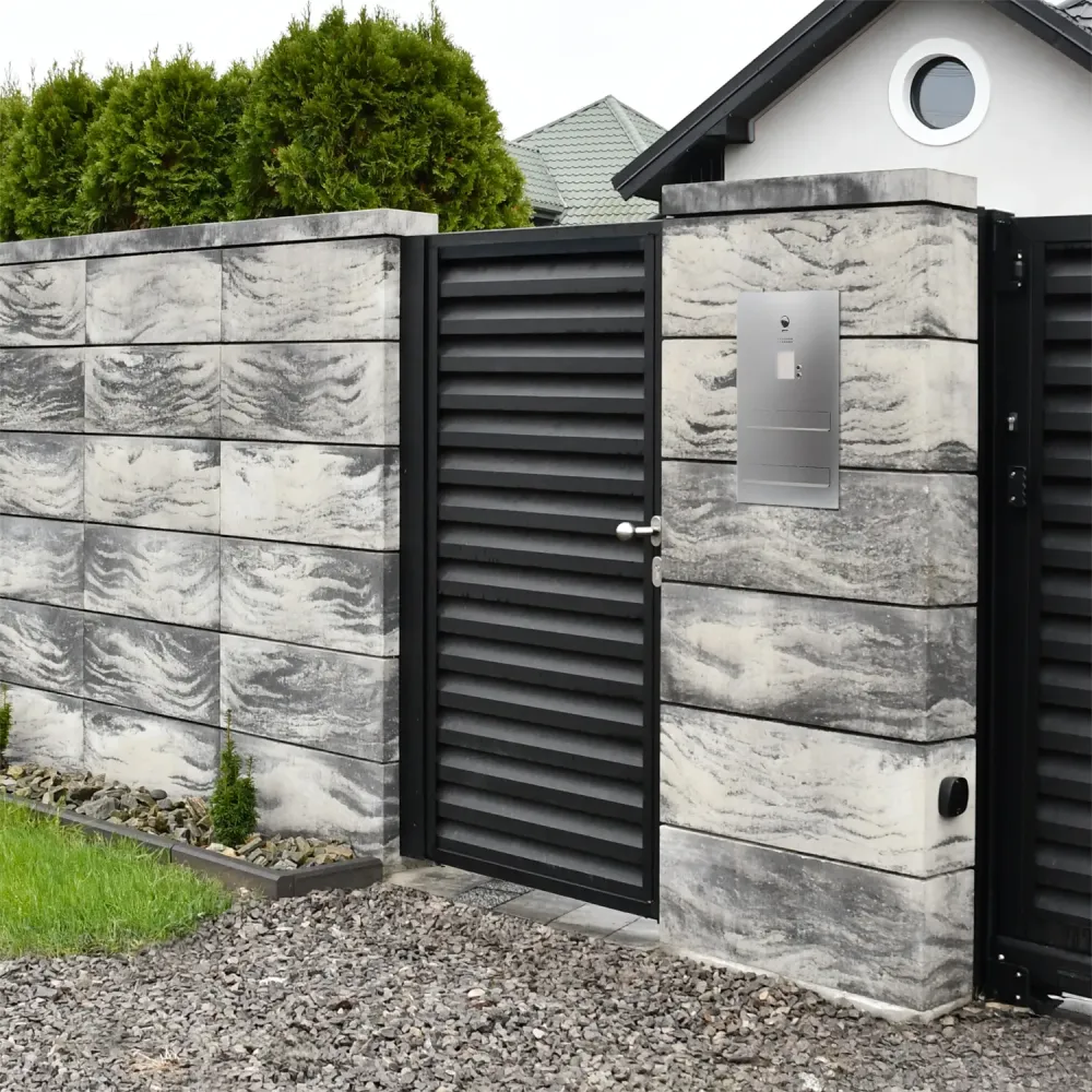 Podwójna duża skrzynka na listy z wideodomofonem i czytnikiem RFID SDVM DUO 2SZ 2P