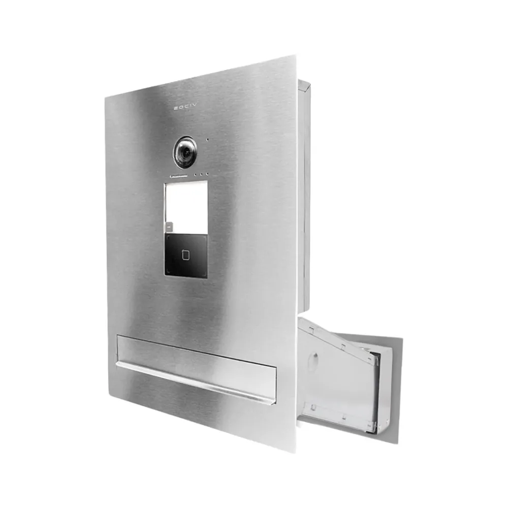 Duża skrzynka na listy z wideodomofonem i czytnikiem RFID SDVM IP