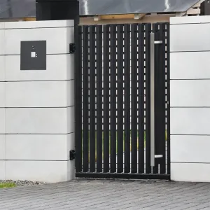 Duża skrzynka na listy z dwoma przyciskami, wideodomofonem i czytnikiem RFID SDVM DUO 2P