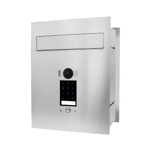 Mała skrzynka na listy z wideodomofonem i klawiaturą dotykową SMVM DUO
