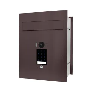 Mała skrzynka na listy z wideodomofonem i klawiaturą dotykową SMVM DUO