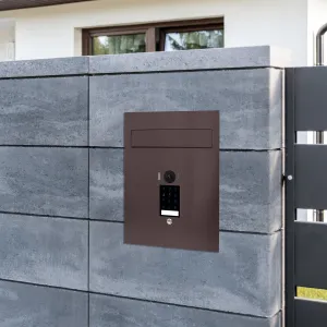 Mała skrzynka na listy z wideodomofonem i klawiaturą dotykową SMVM DUO