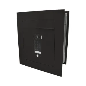 Mała skrzynka na listy z wideodomofonem, klawiaturą dotykową i ramą dekoracyjną SMVM DUO RA