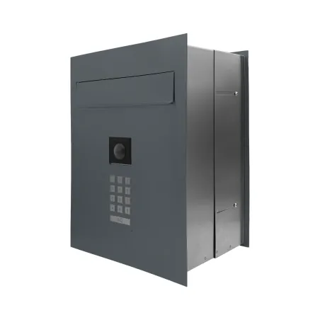 Mała skrzynka na listy z wideodomofonem i klawiaturą mechaniczną SMVM X