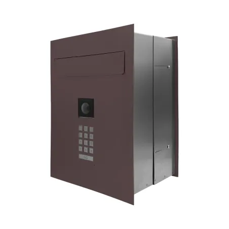 Mała skrzynka na listy z wideodomofonem i klawiaturą mechaniczną SMVM X