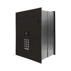 Mała skrzynka na listy z wideodomofonem i klawiaturą mechaniczną SMVM X