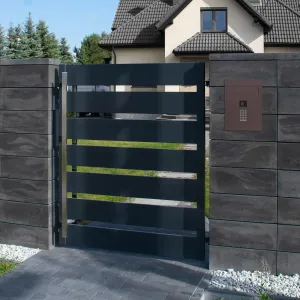 Mała skrzynka na listy z wideodomofonem i klawiaturą mechaniczną SMVM X