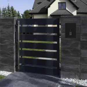 Mała skrzynka na listy z wideodomofonem i klawiaturą mechaniczną SMVM X