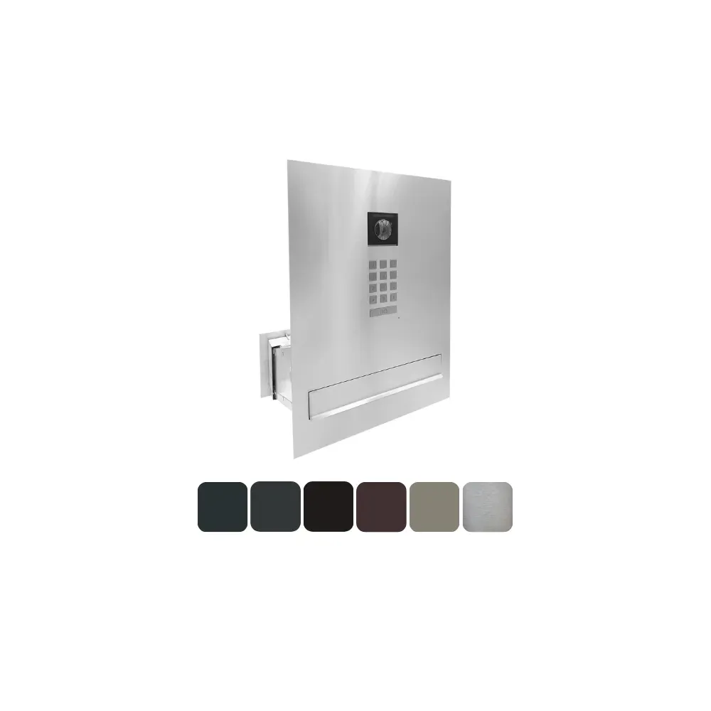 Duża skrzynka na listy z wideodomofonem i klawiaturą mechaniczną SDVM X