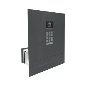 Duża skrzynka na listy z wideodomofonem i klawiaturą mechaniczną SDVM X