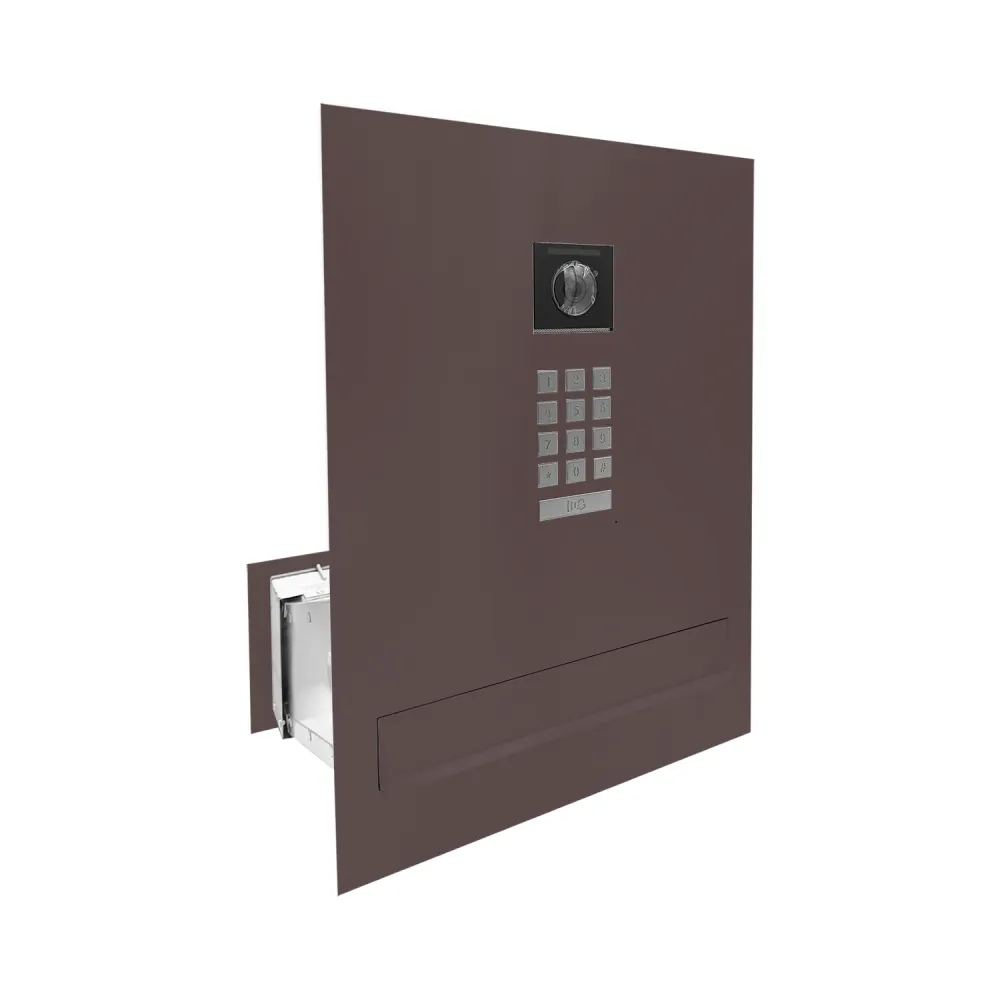Duża skrzynka na listy z wideodomofonem i klawiaturą mechaniczną SDVM X