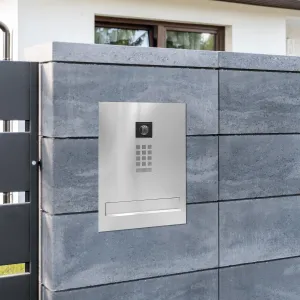 Duża skrzynka na listy z wideodomofonem i klawiaturą mechaniczną SDVM X