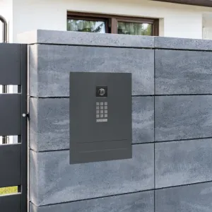 Duża skrzynka na listy z wideodomofonem i klawiaturą mechaniczną SDVM X