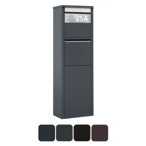 Personalizowany słupek na listy i przesyłki kurierskie z domofonem analogowym SBOX25