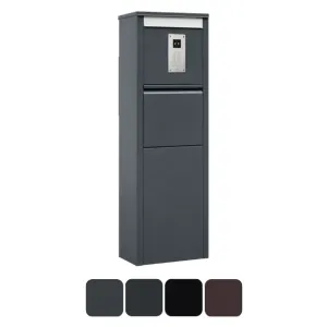 Słupek na listy i przesyłki kurierskie z wideodomofonem X i klawiaturą mechaniczną SBOX25