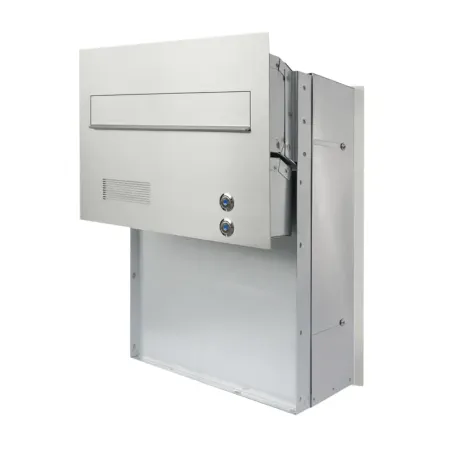 Mała skrzynka na listy z domofonem analogowym i dwoma przyciskami SMDAM 2P