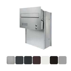 Mała skrzynka na listy z domofonem analogowym i dwoma przyciskami SMDAM 2P