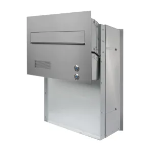 Mała skrzynka na listy z domofonem analogowym i dwoma przyciskami SMDAM 2P