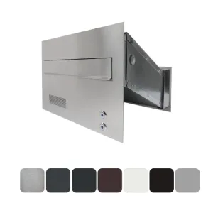 Duża skrzynka na listy z domofonem analogowym i dwoma przyciskami SDDAM 2P