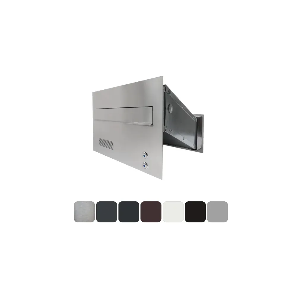 Duża skrzynka na listy z domofonem analogowym i dwoma przyciskami SDDAM 2P