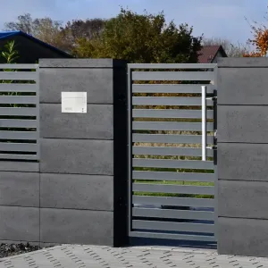 Duża skrzynka na listy z domofonem analogowym i dwoma przyciskami SDDAM 2P