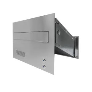 Duża skrzynka na listy z domofonem analogowym i dwoma przyciskami SDDAM 2P