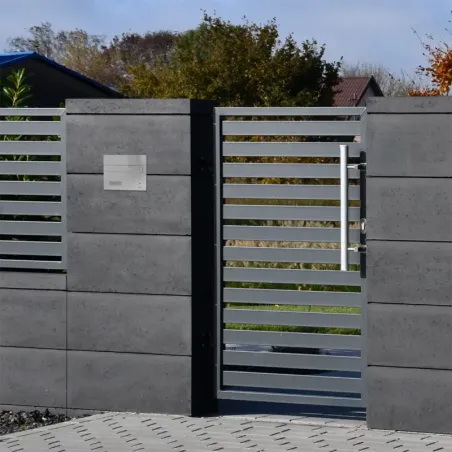 Duża skrzynka na listy z domofonem analogowym i dwoma przyciskami SDDAM 2P