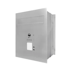 Mała skrzynka na listy z wideodomofonem, czytnikiem RFID i dwoma przyciskami SMVM DUO 2P