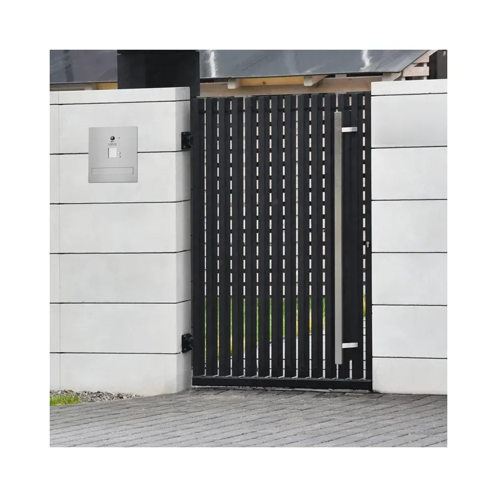 Duża skrzynka na listy z dwoma przyciskami, wideodomofonem i czytnikiem RFID SDVM DUO 2P