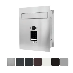 Mała skrzynka na listy z wideodomofonem i klawiaturą dotykową SMVM DUO
