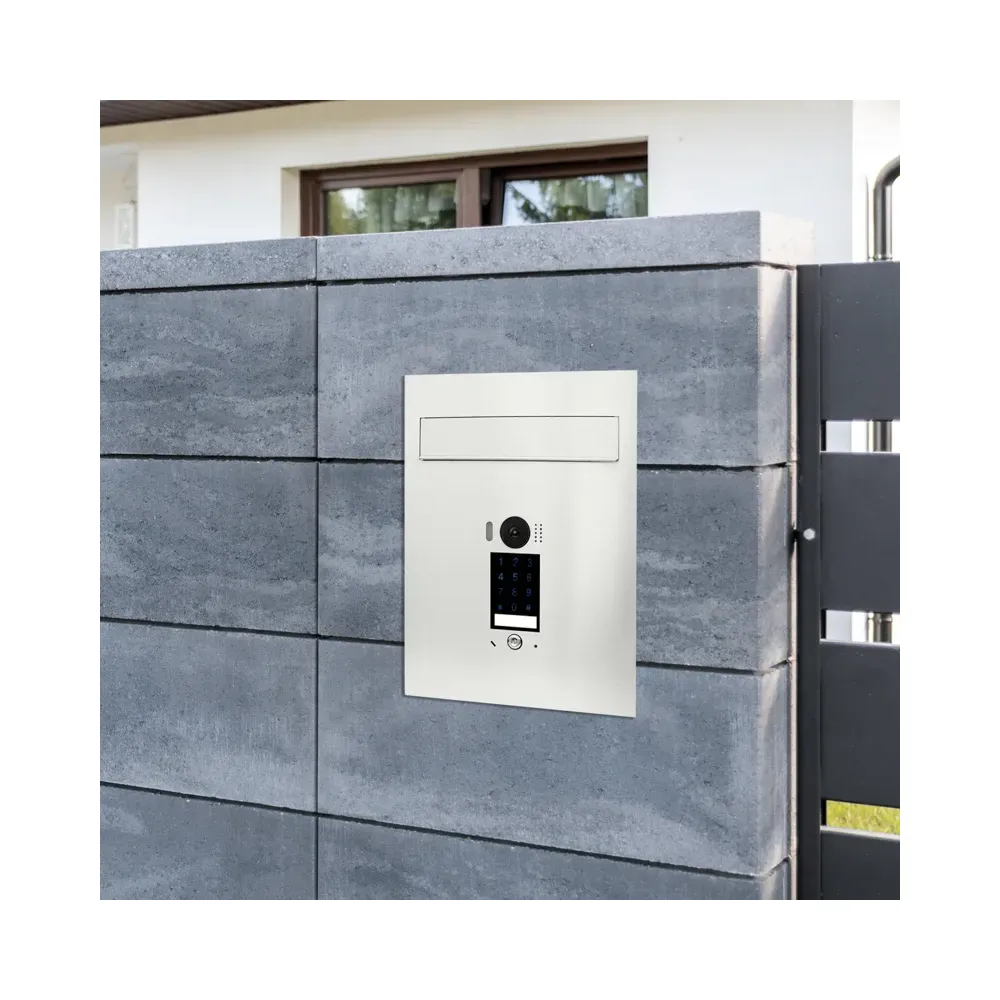 Mała skrzynka na listy z wideodomofonem i klawiaturą dotykową SMVM DUO