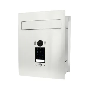 Mała skrzynka na listy z wideodomofonem i klawiaturą dotykową SMVM DUO