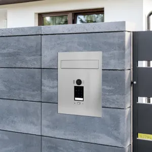 Mała skrzynka na listy z wideodomofonem i klawiaturą dotykową SMVM DUO